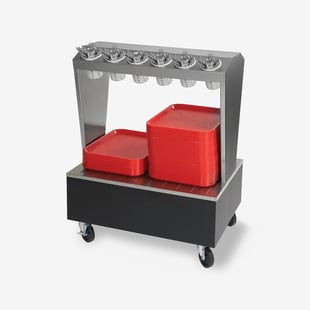 Tray & Flatware Cart