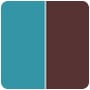 Turquoise/Brown