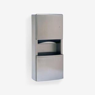 Bobrick Combination Paper Towel Dispensers / Waste Receptacles Example Product