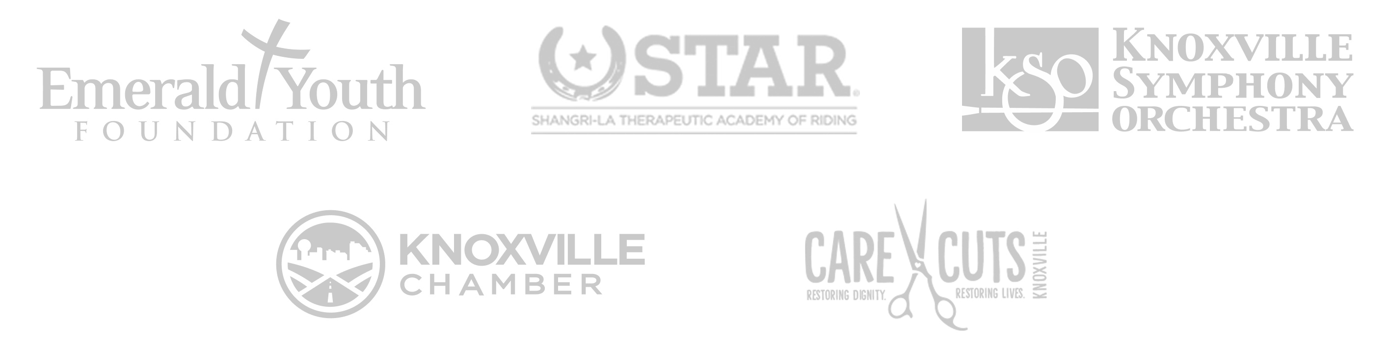 Community partner logo grid