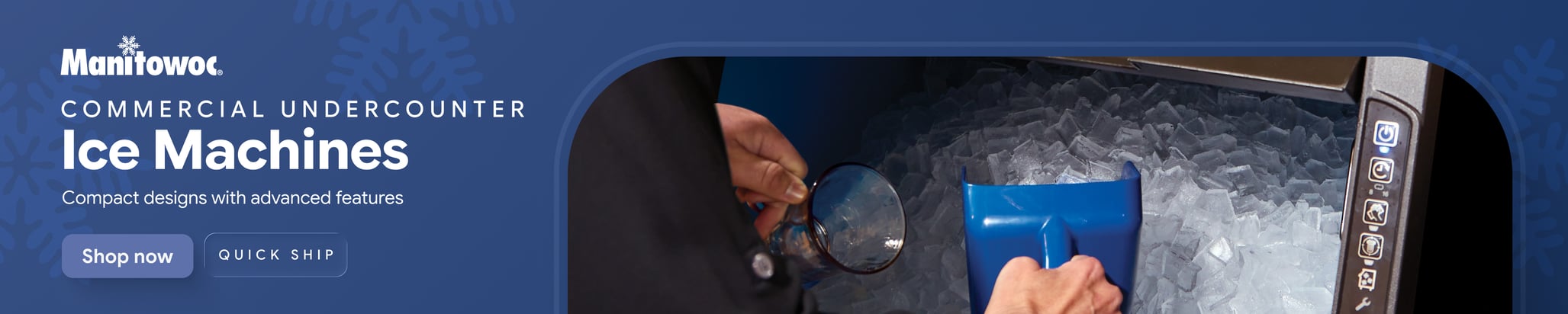 Manitowoc Quick Ship Commercial Undercounter Ice Machine