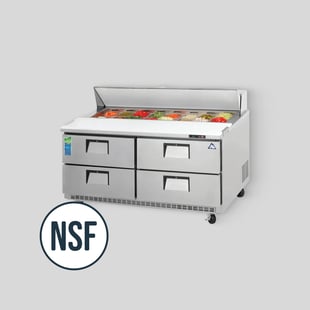 NSF-Certified Prep Tables Example Product