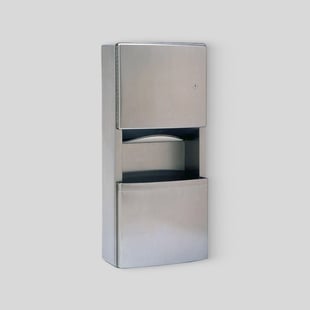 Bobrick Combination Paper Towel Dispensers / Waste Receptacles Example Product