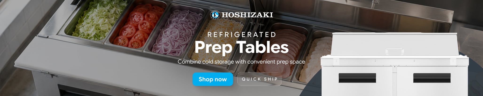 Hoshizaki Quick Ship Refrigerated Prep Tables