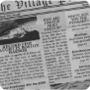 Village Post Newsprint - White