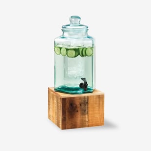 Glass Beverage Dispensers with Stands