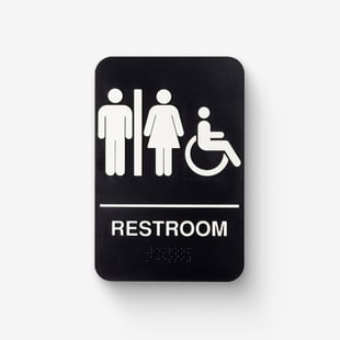 Restroom Signs Example Product