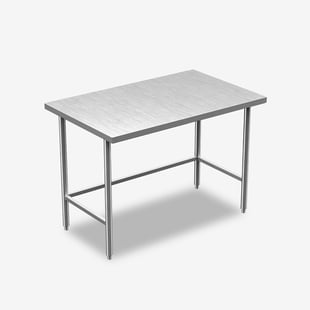 Stainless Steel Open Base Work Tables