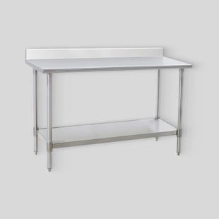 Stainless Steel Work Tables with Undershelves Example Product