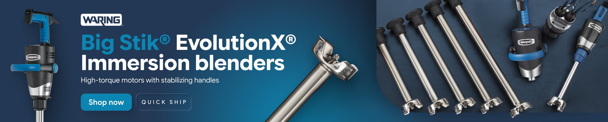 Waring Quick Ship Big Stik®️ EvolutionX®️ Immersion blenders