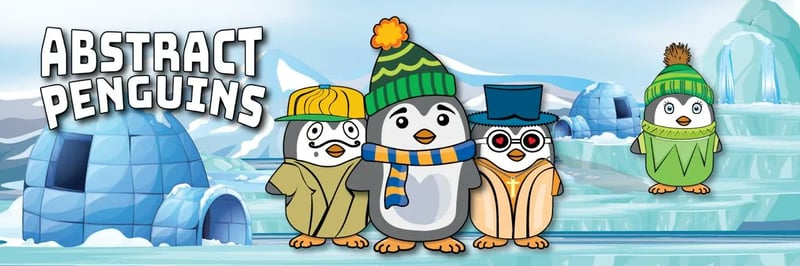 Abstract Penguins banner