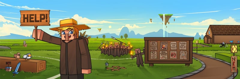 Save the Villagers banner