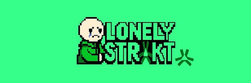 Lonely On Abstract banner