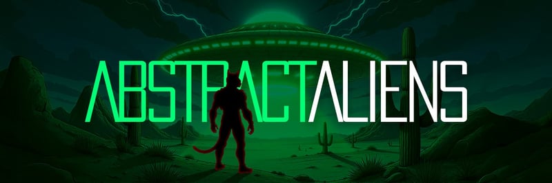 Abstract Aliens banner