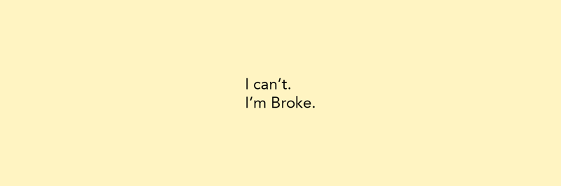 Broke banner