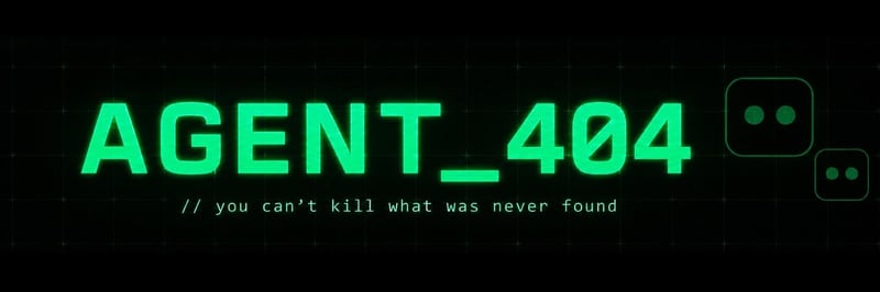 Agent 404 // not found banner