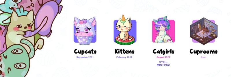 Cupcats Girls banner