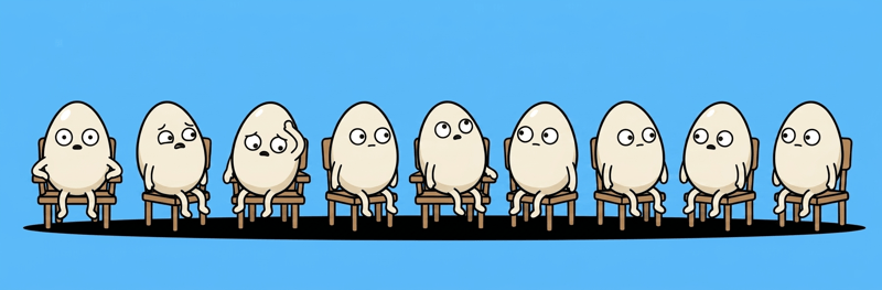 Egg head banner