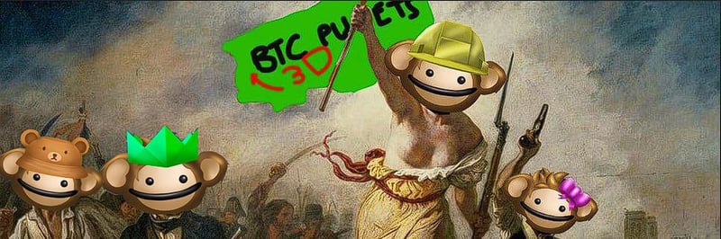3d bitcoin puppets banner