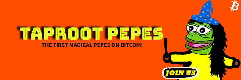 Taproot Pepes banner