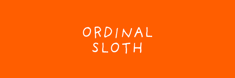 Ordinal Sloth banner