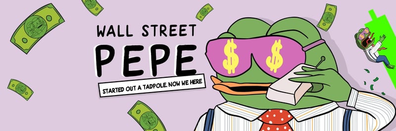 Wallstreeet PEPE banner