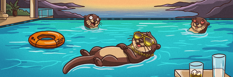 No Fcks Otter banner