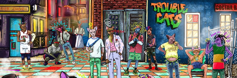 Trouble Cats banner