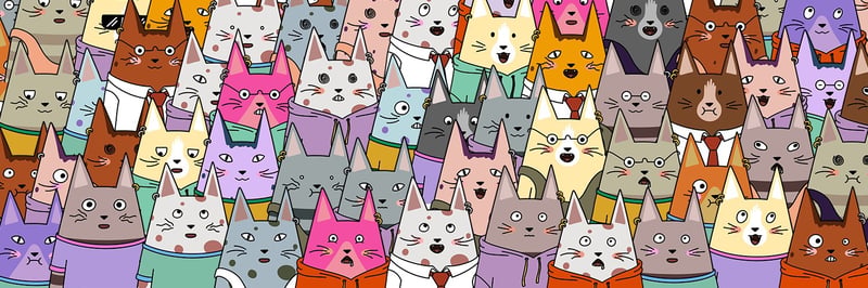 Abstract Cats banner