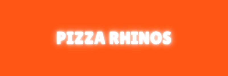 Pizza Rhinos banner