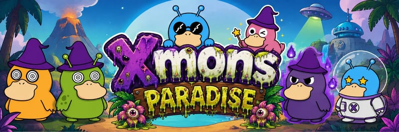 Xmons Paradise 🦖 banner