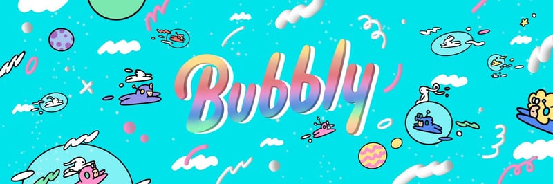 Bubbly banner