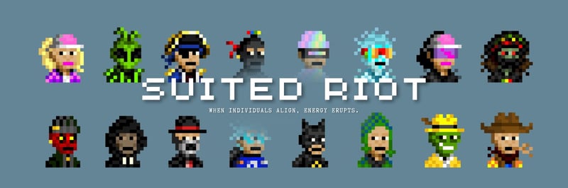 Suited Riot banner
