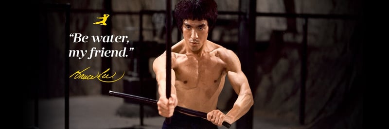 Bruce Lee 50th Anniversary Tribute by BYTE CITY banner