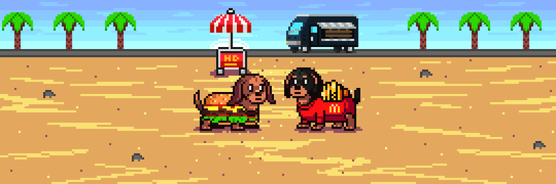Abstract HotDogs banner