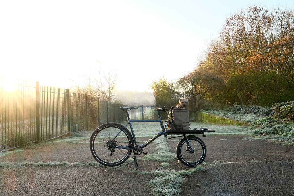 The Omnium Mini-Max on a Frosty morning at Tottenham Marshes with Maude in the front