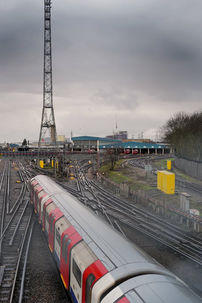 Spotted the Victoria line tube depot near Tottenham marshes on a Sunday afternoon walk.