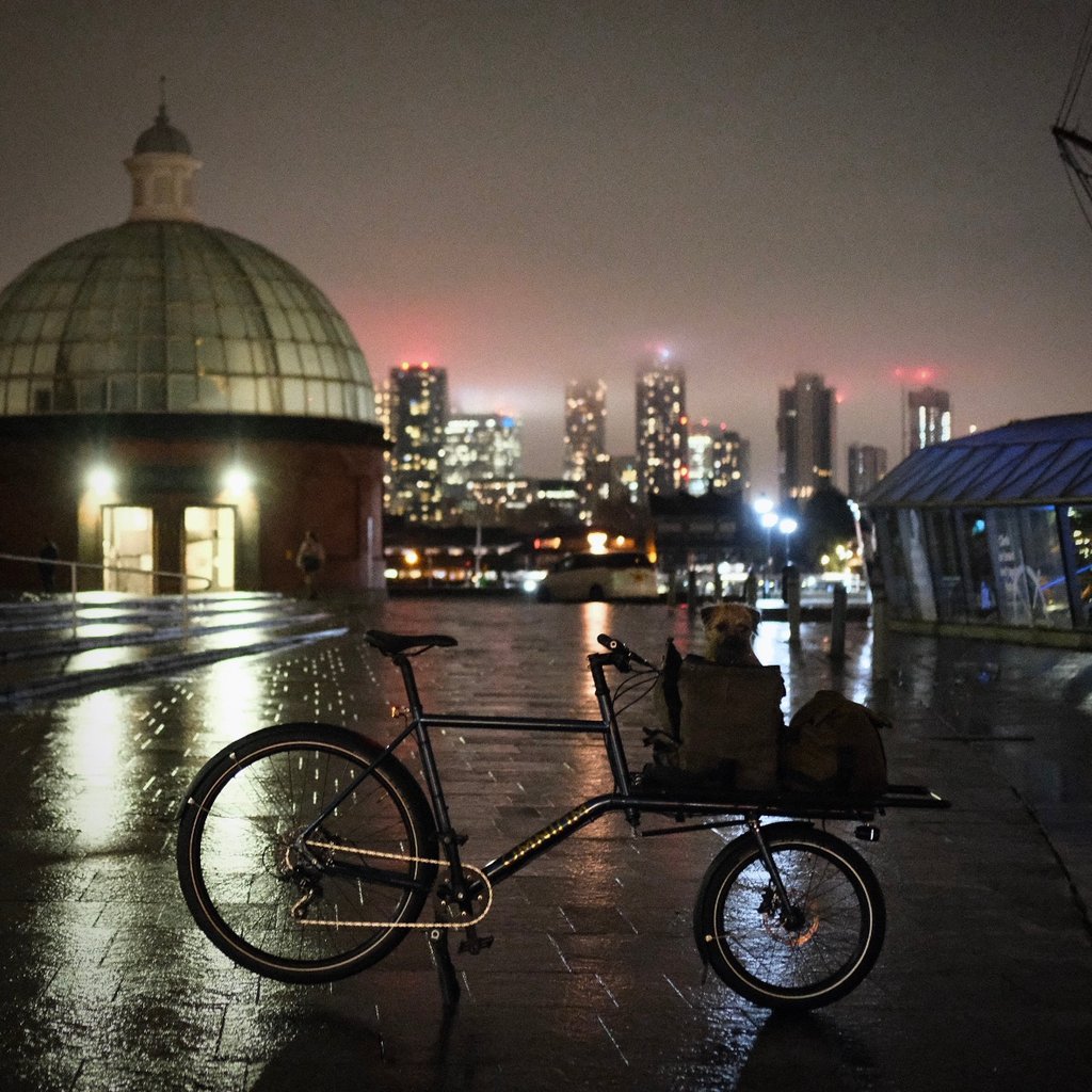 The Omnium and Maude in Greenwich looking north toward Canary Wharf