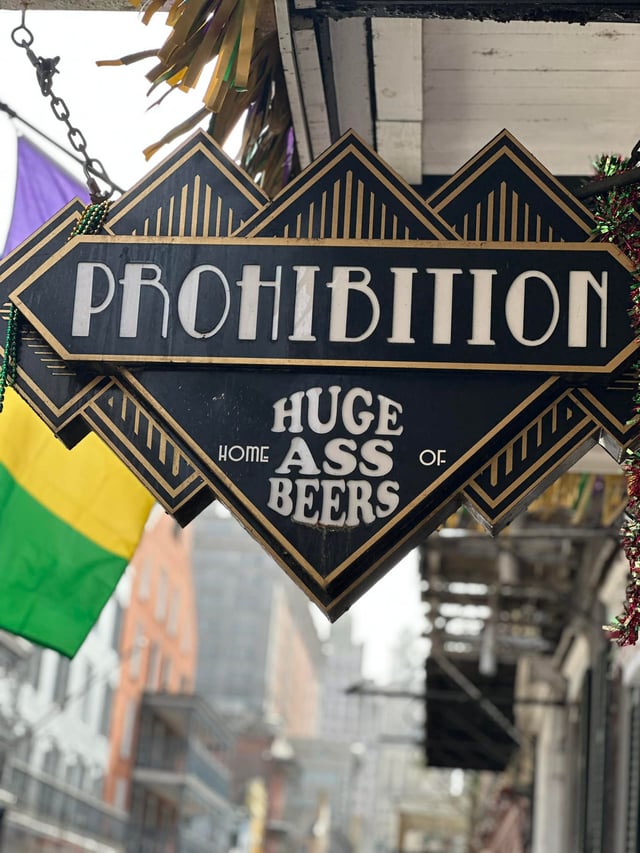 Prohibition, Bourbon Street, New Orleans, LA, USA