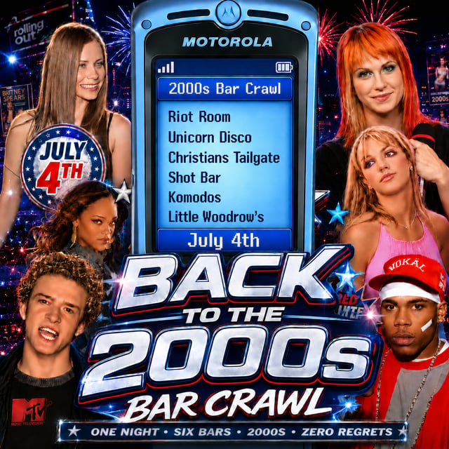 Back To 2000s Bar Crawl Houston