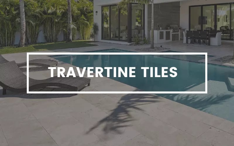 Travertine tiles mobile banner.