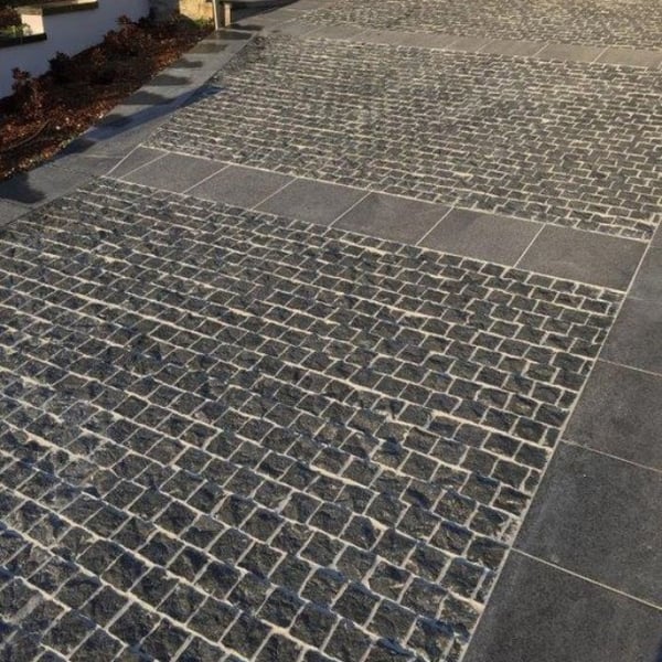 black cobbles melbourne cobblestones driveway tiles