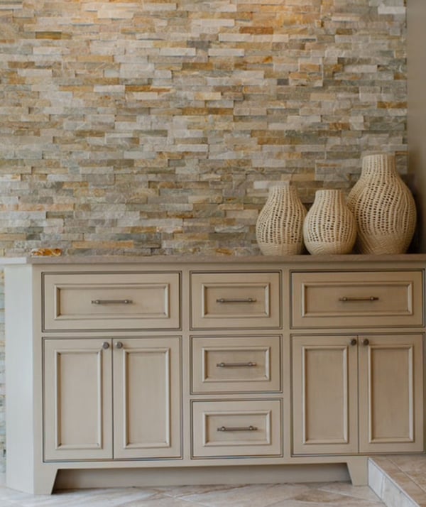 Brazil Cream white stackstone in Hobart