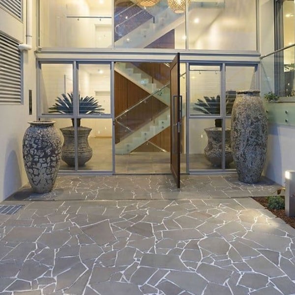 blue stone crazy paving brisbane bluestone pavers hobart