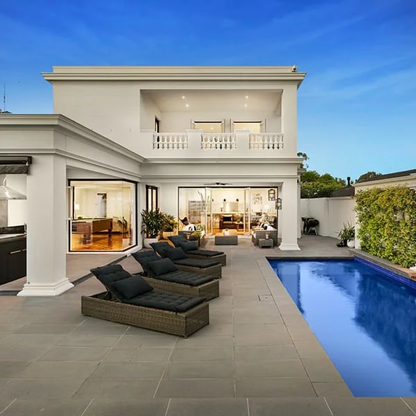 Image of Harkaway Bluestone as blue stone paving in Sydney