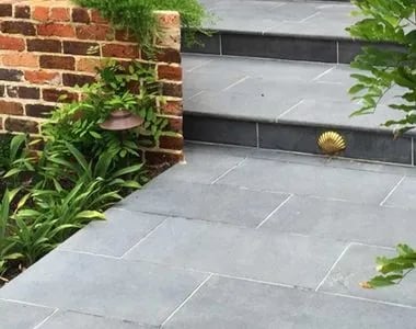 Harkaway bluestone bullnose pool copers used as step treads