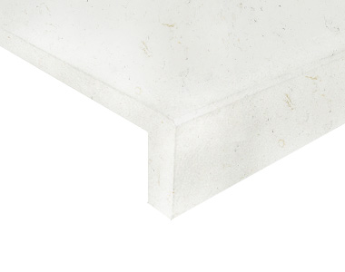 Capri White Limestone Drop Face Pool Coping