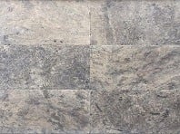 Travertine Silver Unfilled and Tumbled pattern