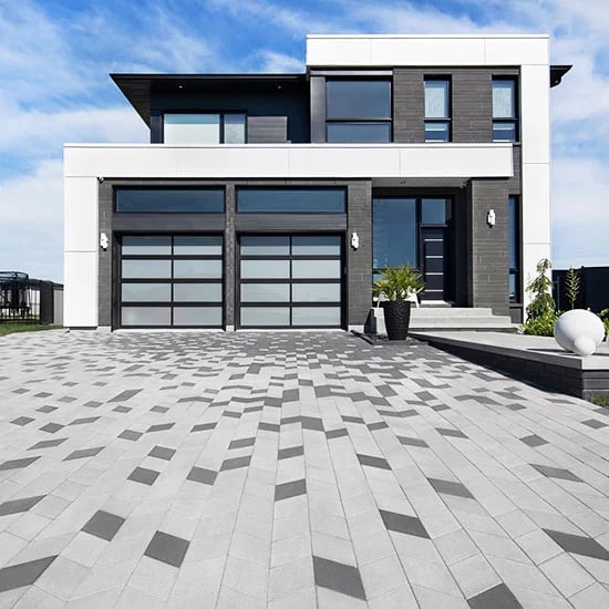 A picture of granite pavers in a garden paving in Melbourne.