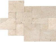 Ivory Travertine French Pattern